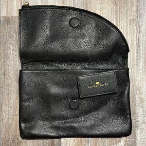 Elaine Turner Black Leather women’s Clutch